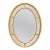 Antique Gilt Wood Parclose Oval Wall Mirror C1930 For Sale