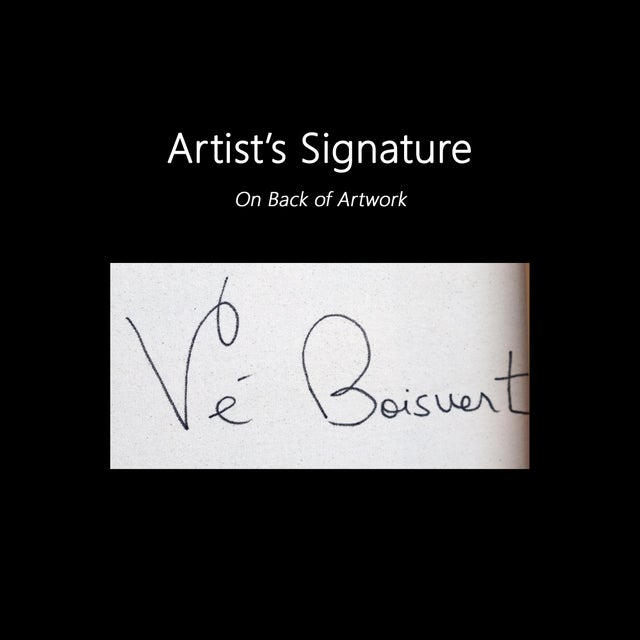 A Romantic Dance - Large Abstract Illuminous Textural Floral Acrylic Painting Original Artwork by Ve Boisvert For Sale - Image 9 of 9