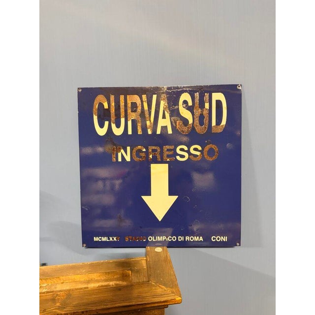 Olympic South Curve Entrance Sign, 1970s For Sale - Image 4 of 4