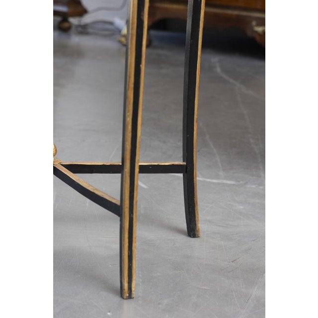Chinoiserie English Chinoiserie Ebonized Side Table For Sale - Image 3 of 7