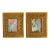 "Partly Cloudy" Set of 2 Framed Mini Paintings by Jessalin Beutler For Sale