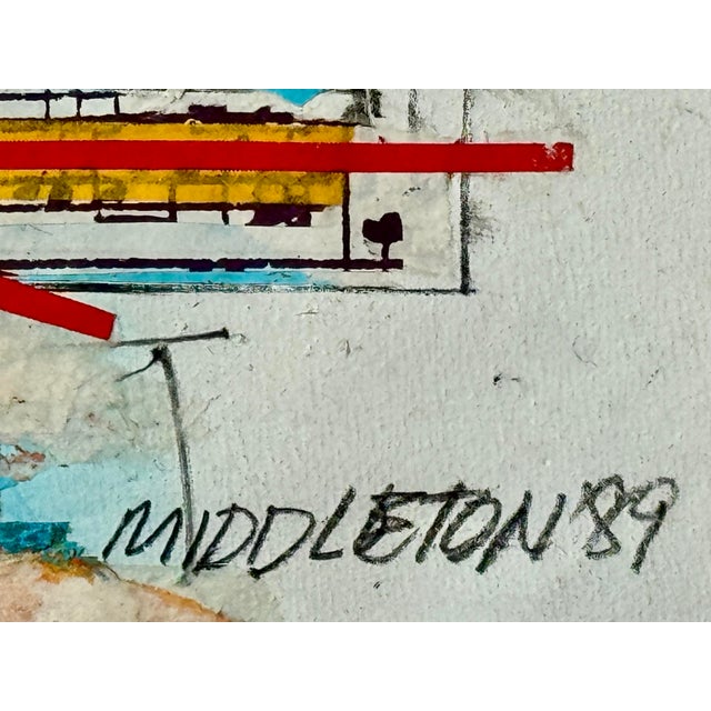 Sam Middleton, Untitled, Drawing Collage and Mixed Media on Paper For Sale - Image 6 of 7