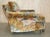 George Smith New George Smith "Flying Ducks" Upholstered Armchairs & Ottoman Footstool For Sale - Image 4 of 18