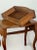 19th C. French Provincial Louis XV Style Carved Walnut Side Table With Drawer For Sale - Image 4 of 12