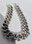 1960s Large Hollow Link Sterling Silver Necklace For Sale - Image 5 of 7