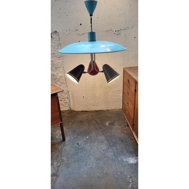 Zeist Ceiling Lamp by H. TH. J. A. Busquet for Hala, 1950s For Sale - Image 9 of 13