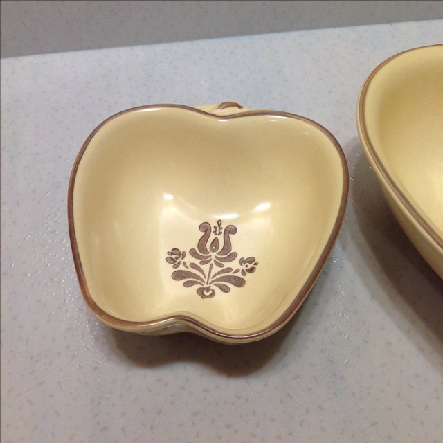 Apple-Shaped Serving Dishes - A Pair For Sale - Image 4 of 8