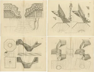 Van Der Horsts Staircase Engravings, 1739, Paper