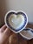 Late 20th Century Polish Pottery Boleslawiec Heart Shaped Bowls - Set of 2 For Sale - Image 4 of 7