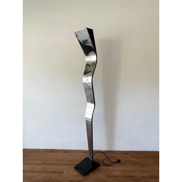 1970s Postmodern Sculptural Floor Lamp in the Style of Fontana Arte For Sale - Image 10 of 12