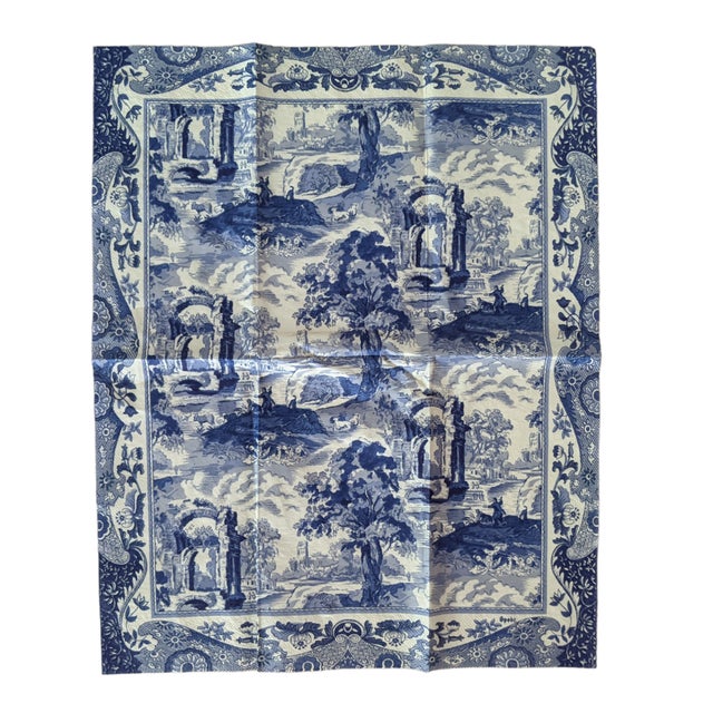 Vintage Spode Blue Italian Paper Napkins Serviettes Set of 15 Chairish