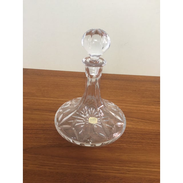 Lead crystal ships decanter hand made from Portugal