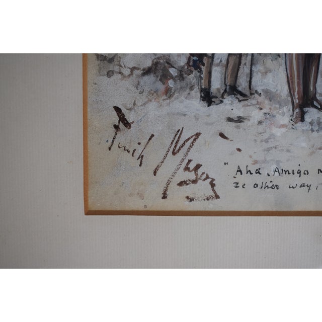 Paint Vignette Depicting Hunting Scenes Watercolour by George Finch Mason For Sale - Image 7 of 9