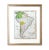Late 19th Century Hand Colored Antique Map of South America, Framed For Sale - Image 5 of 5