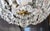 French Early 20th Century Louis XVI Crystal Basket Flush Mount For Sale - Image 3 of 15