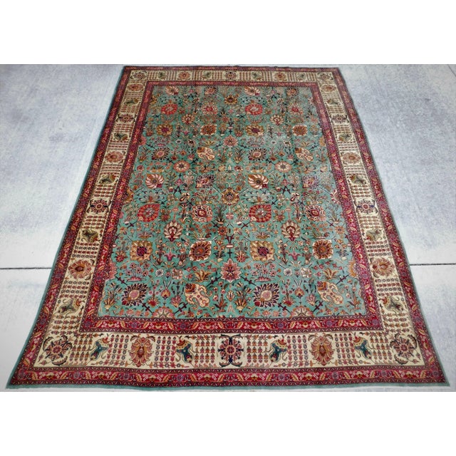 1960s Hand Made Vintage Persian Rug 10'x 13' For Sale - Image 13 of 13