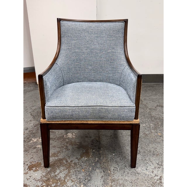 Design Plus Gallery presents the Edgewater Occasional Chair by Palecek. Produced in 2021, this armchair pairs a sculpted...