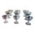 Vintage, 1950s, Mid-Century Modern Coupe Glass - Set of 9 For Sale