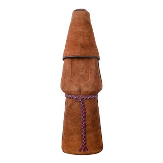 Vintage Leather Monk Decanter, 20th Century For Sale