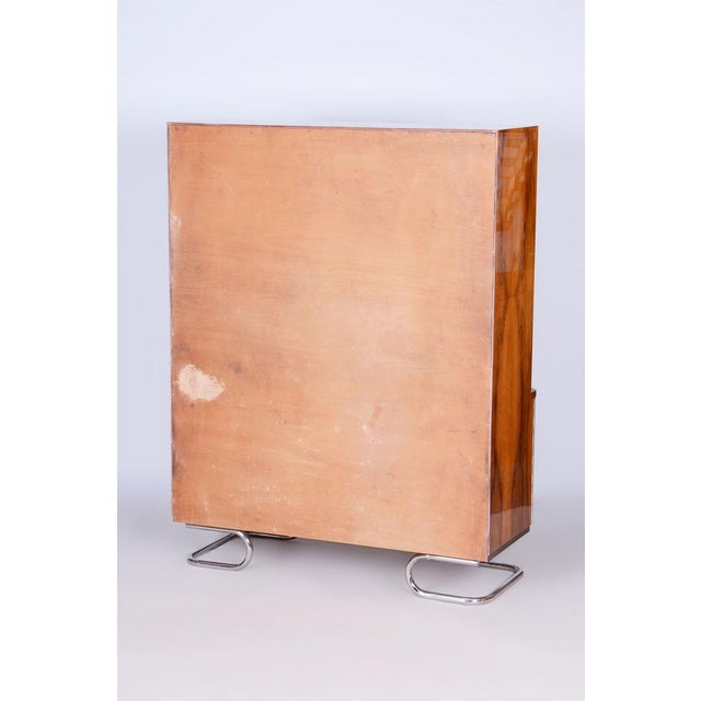 Czech Art Deco Walnut Bookcase from Vichr a Spol, 1930s For Sale - Image 10 of 14