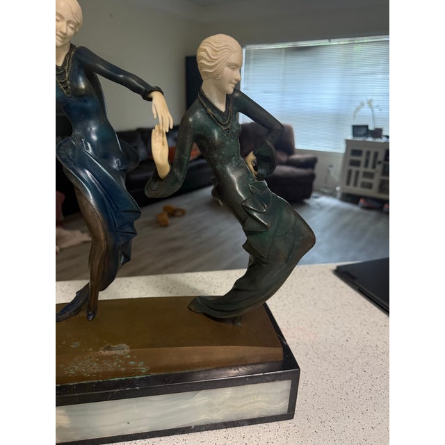 1930s Paul Philippe Art Deco Bronze Sculpture 3 Dancers 18x18 For Sale In Atlanta - Image 6 of 12