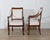 19th Century Pair of Italian Empire Armchairs in Mahogany with White Velvet Upholstery, Genoa For Sale - Image 10 of 15