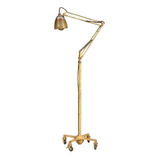 Model 1209 Anglepoise Trolley Floor Lamp in Original Scumble Paint by Herbert Terry, 1935 For Sale