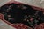 Rug & Kilim Vintage Chinese Art Deco Rug in Red and Black With Floral Patterns - Rug & Kilim For Sale - Image 4 of 9