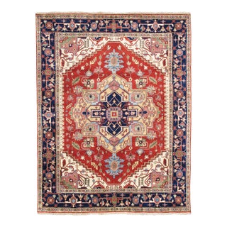 Serapi Wool Rust Area Rug- 4' 1'' X 6' 1'' For Sale
