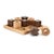 Kenneth Ludwig Chicago Tic Tac Toe Decor Set 8"SQ For Sale - Image 4 of 6