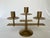 1960's Danish Modern Solid Brass Candelabra by Dantorp For Sale - Image 10 of 10