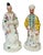 Pair Old Paris Porcelain Chinoiserie Fashion Rose Water Bottles by Jacob Petite For Sale