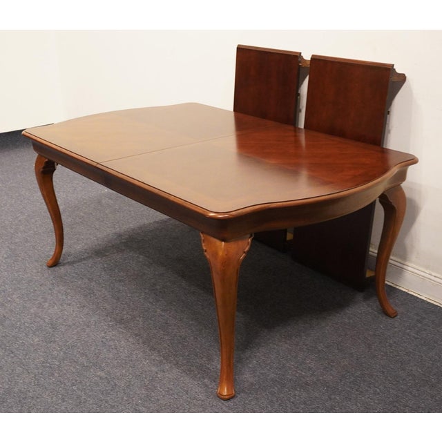 Wood Thomasville Furniture King Street Collection Cherry Contemporary Traditional 114" Dining Table 42621-752 For Sale - Image 7 of 10