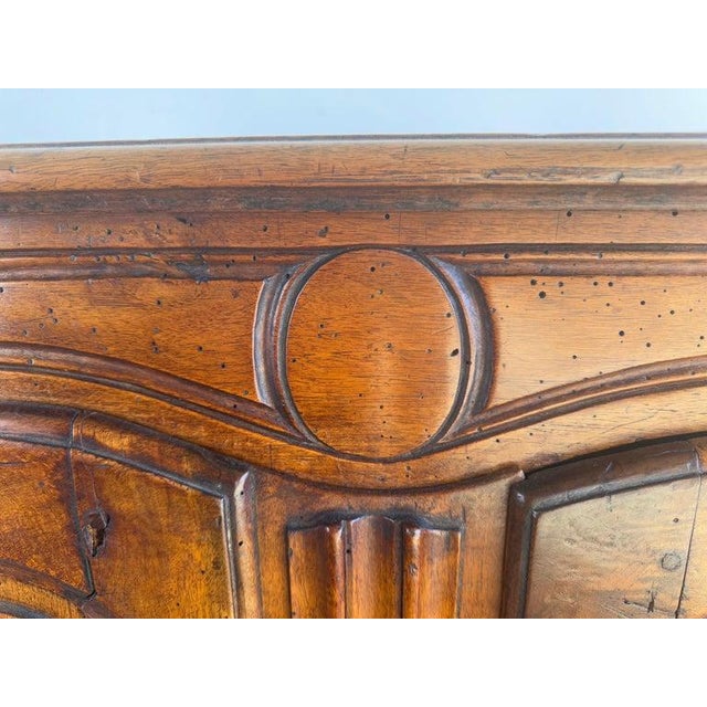 Wood 18th Century French Louis XV Provincial Buffet in Solid Walnut For Sale - Image 7 of 18