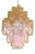 Pink Tronchi Murano Glass Chandelier by Simoeng for Simoeng For Sale