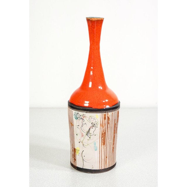 Ceramic and enamel bottle design gilbert portanier origin france period 1970s designer gilbert portanier (cannes, 1926 -...