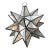 Vintage Antiqued Mirror Star Lamp For Sale