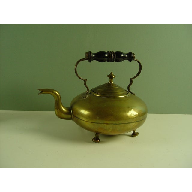 Antique Brass Footed Teapot Chairish