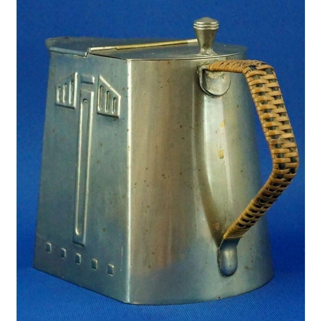 Gray 20th Century Art Deco Silver-Plated Teapot by WMF Württembergische Metallwarenfabrik, Germany, 1890s For Sale - Image 8 of 18