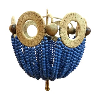 Mayfair Blue Bead Chandelier For Sale