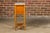 French 19th Century Pine Faux Bamboo Side Table with Marble Top, Door and Drawer For Sale - Image 10 of 12