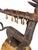 Brown Early 20th Century Bamana Horizontal Chi Wara Antelope Headdress With Basket Cap For Sale - Image 8 of 9