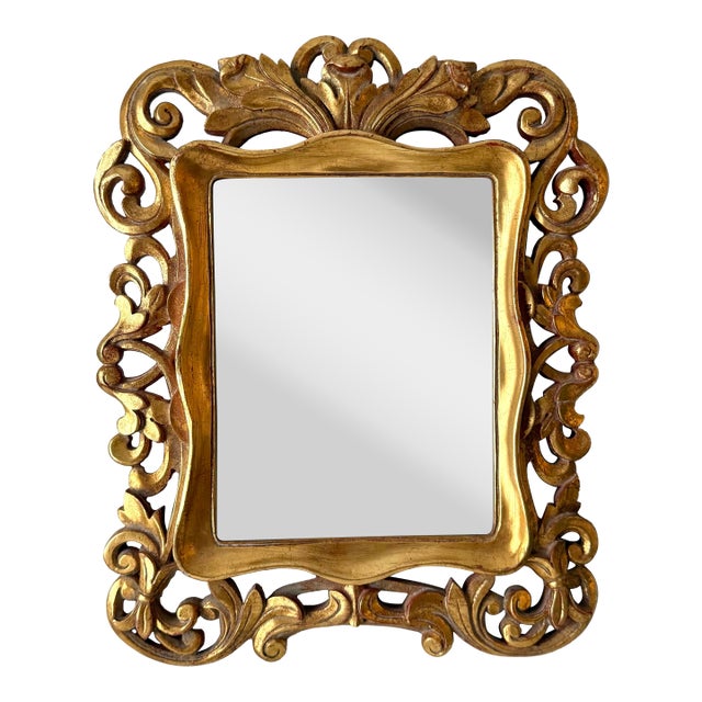 Gilt Faux Bois Picture Frame For Sale
