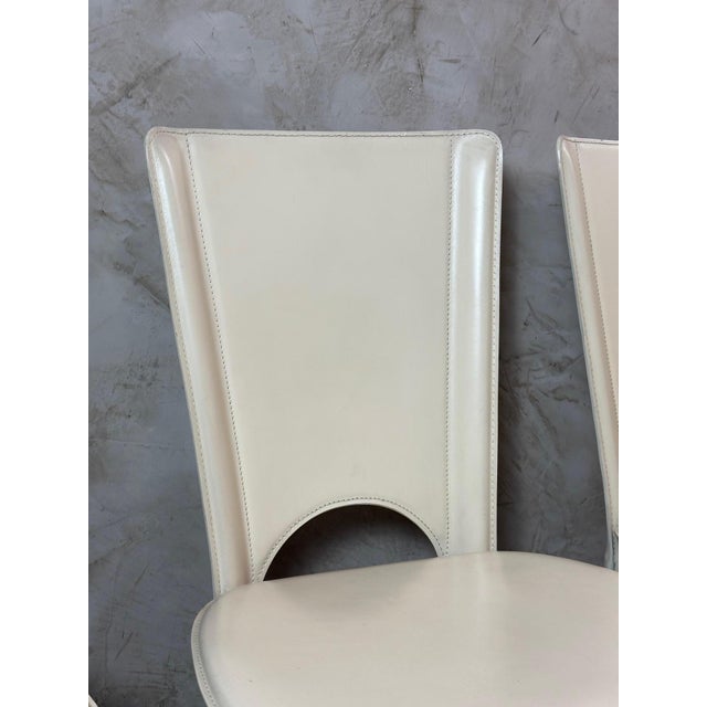 Leather Chairs, 1980s, Set of 6 For Sale - Image 13 of 15