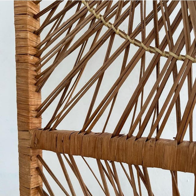 Rattan Sunburst Room Divider from Rohe Noordwolde, 1960s For Sale - Image 5 of 16