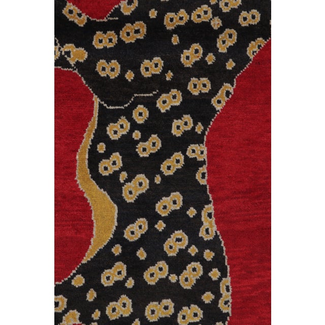 1950s Vintage Gabbeh Leopard Pictorial Rug by Rug & Kilim, Afghanistan, 1950-1959 For Sale - Image 5 of 10