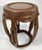 Wood Vintage Asian Carved Wood Garden Stool For Sale - Image 7 of 11