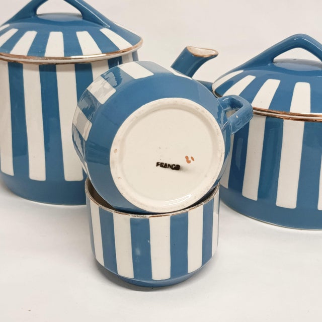Fox Trott Tea Service by Sarreguemines, France, 1930s, Set of 6 For Sale - Image 16 of 18