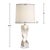 2020s White Marble Twist Table Lamp For Sale - Image 5 of 5
