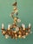 1960s Hollywood Regency Gilt Metal and Glass Roses Chandelier, Italy For Sale - Image 9 of 18